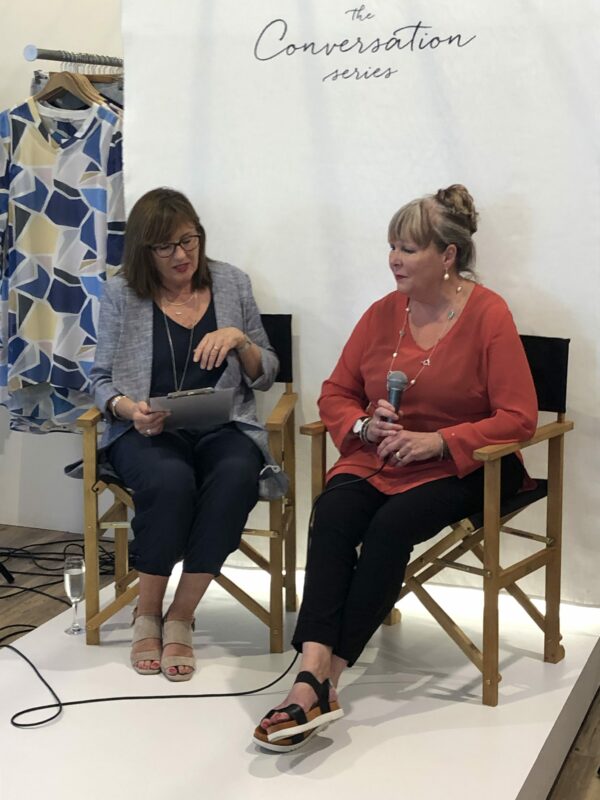 Discussing the Book A Mothers Journey with Kerry at the Ark's Conversation Series